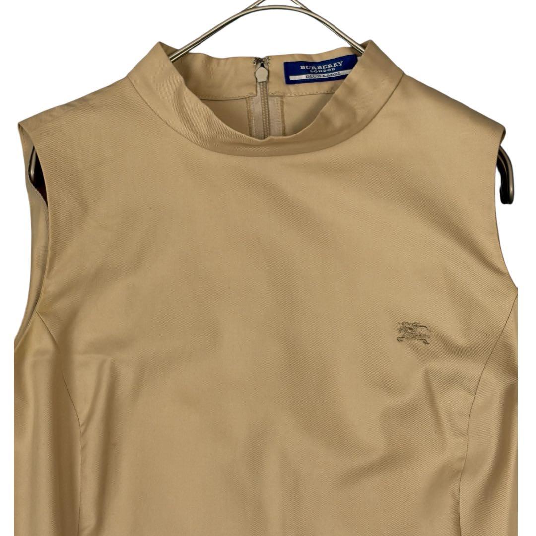 BURBERRY BLUE LABEL ノバチェックドッキング切替ワンピース38