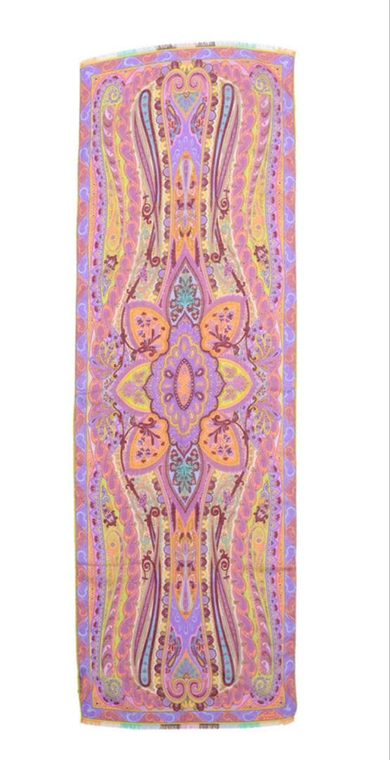 新品　タグ付き　ETRO パープル系 ストール