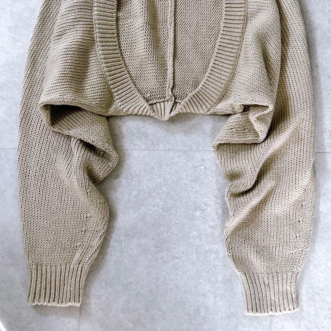美品✨ADEAM クロップドボレロカーディガン　カシミヤ混　ショートカーディガン
