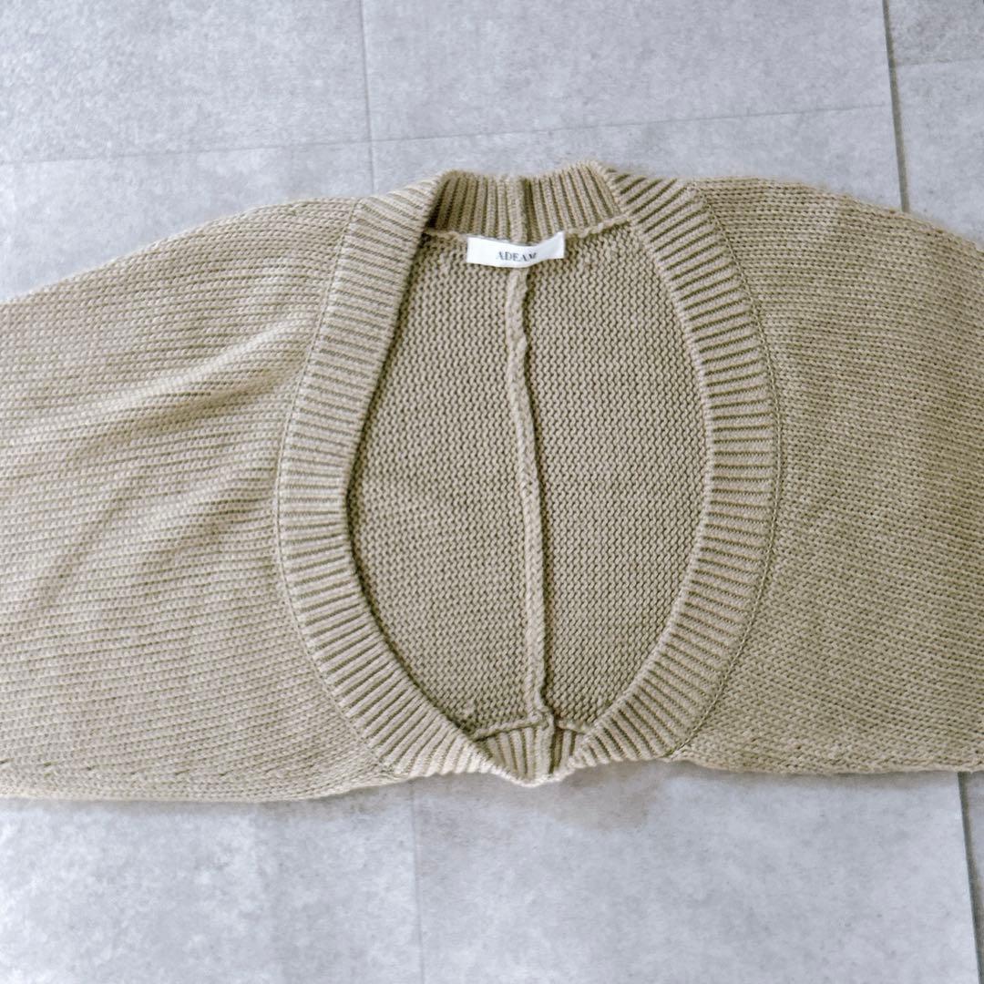 美品✨ADEAM クロップドボレロカーディガン　カシミヤ混　ショートカーディガン