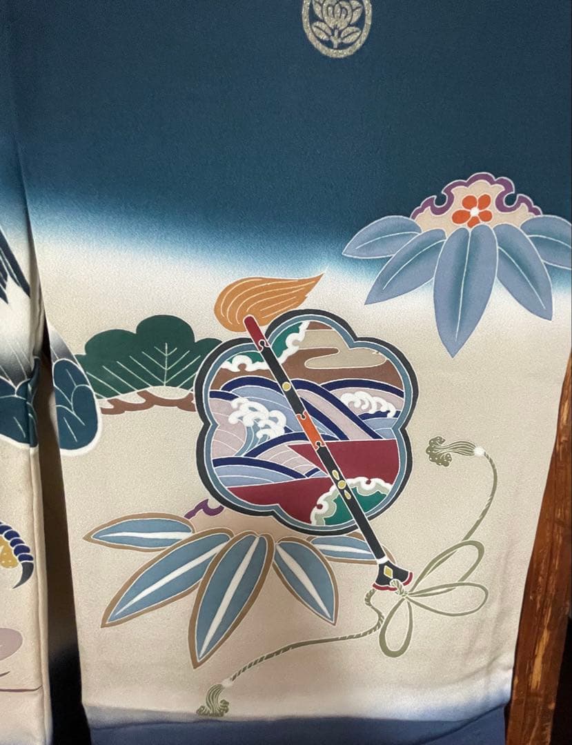 七五三ご準備☆　美品　正絹　高級祝い着 七五三 お宮参り