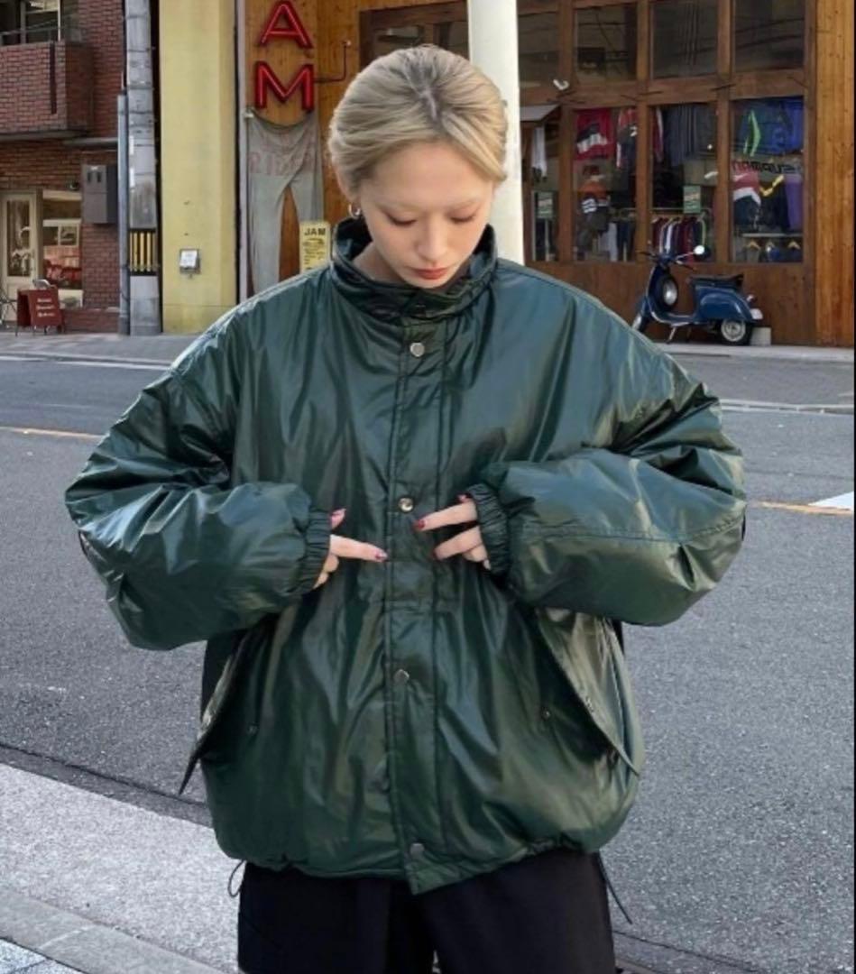 【Chikashitsu +】unisex padding blouson