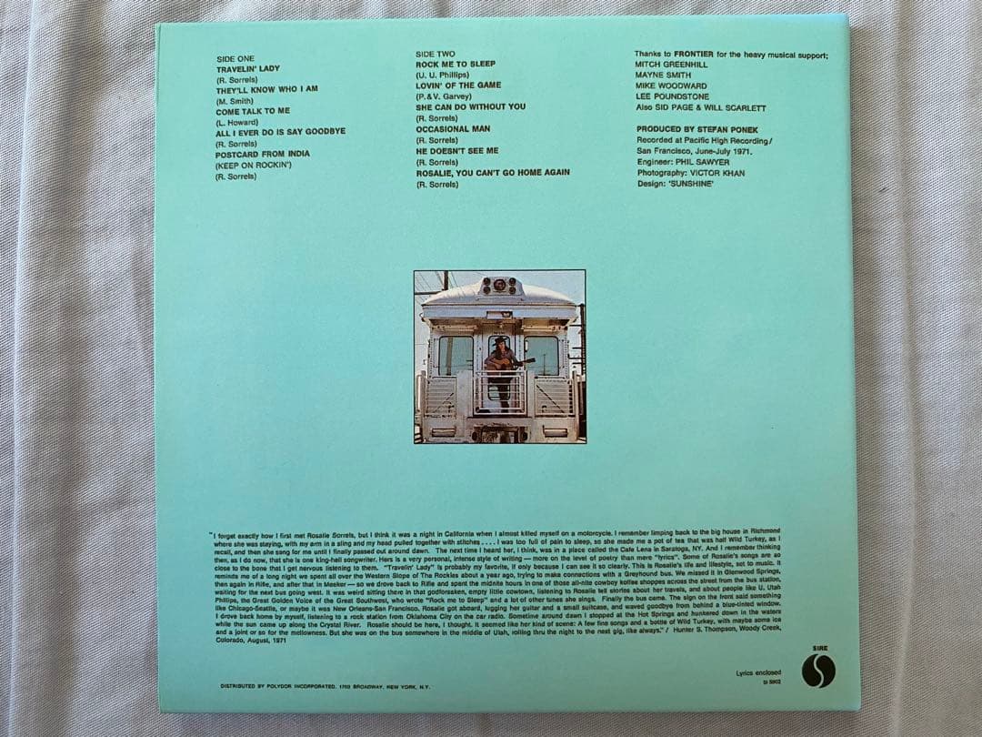 入手困難！ROSALIE SORRELS TRAVERIN' LADY
