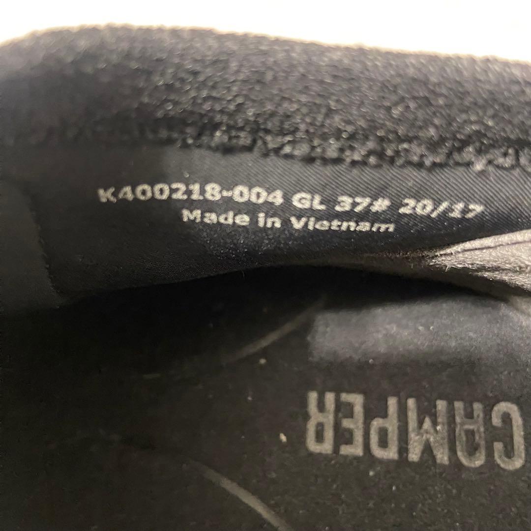 美品 CAMPER オールライト レッドヒール ショートブーツ 37 黒