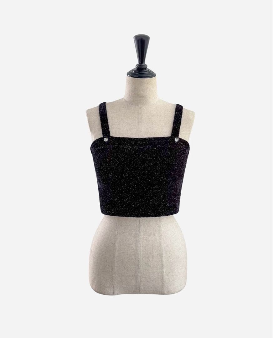 トップス sheller velour like ensemble knit