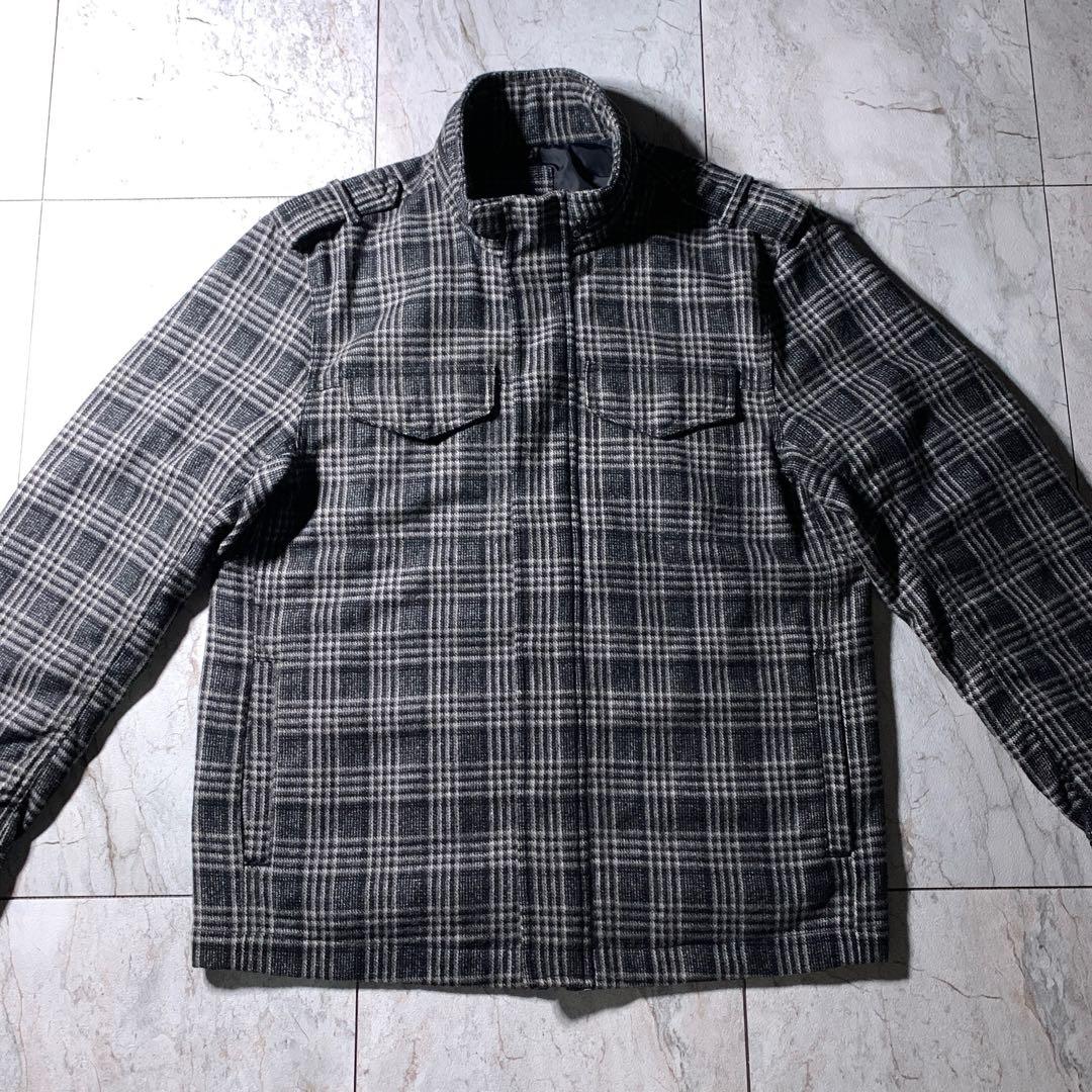 00s OLD GAP M-65 ウール ミリタリージャケット チェック柄 L