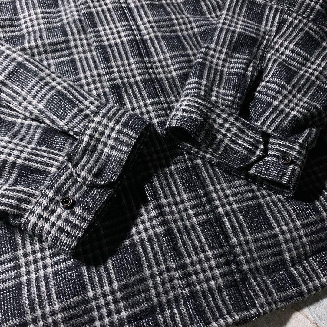 00s OLD GAP M-65 ウール ミリタリージャケット チェック柄 L