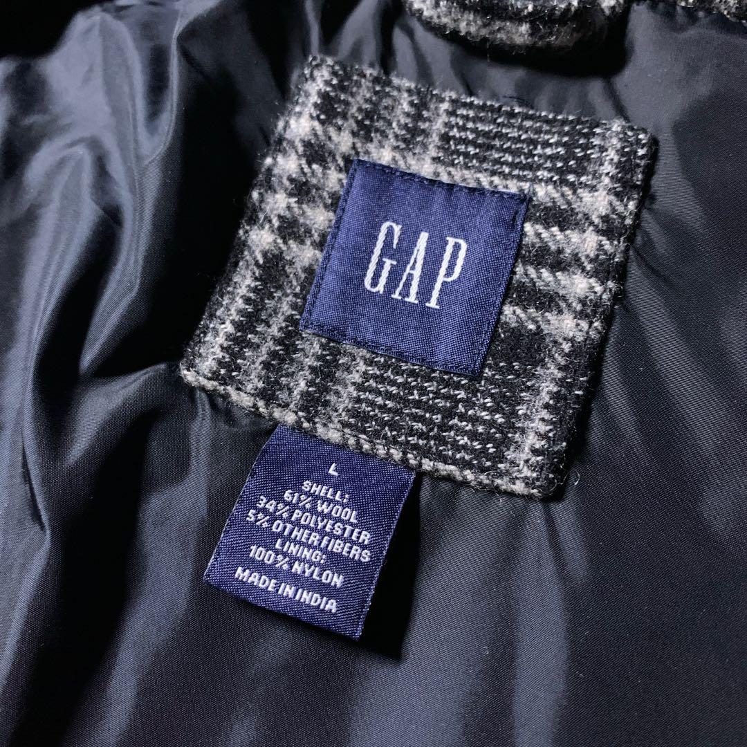00s OLD GAP M-65 ウール ミリタリージャケット チェック柄 L
