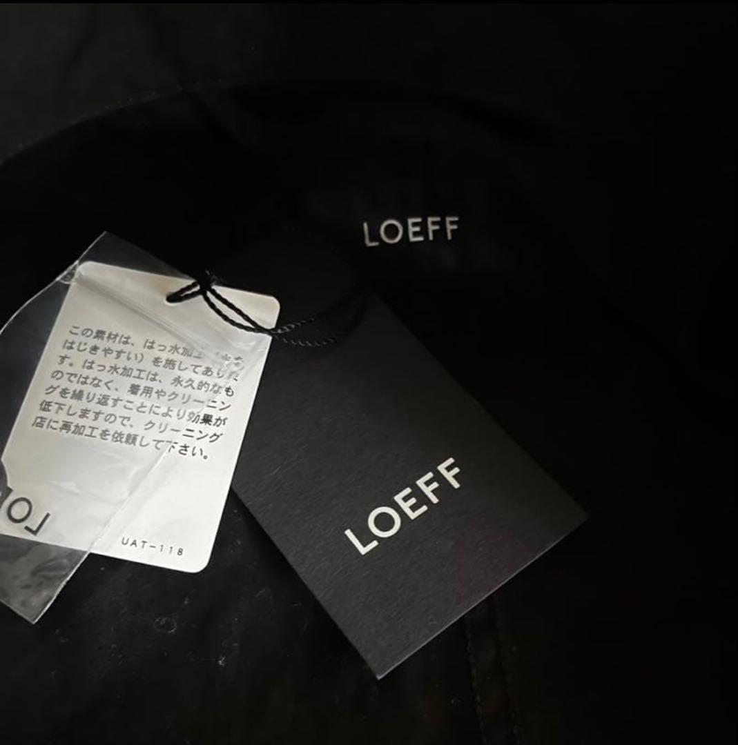 お値下げ[美品]LOEFF スタンドカラー ミリタリーコート ブラック サイズ0