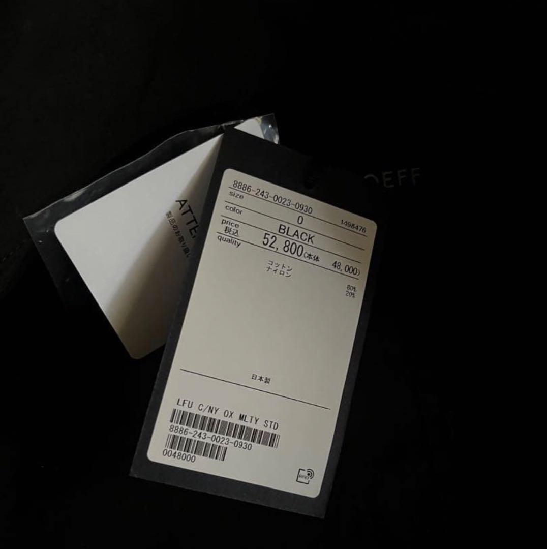 お値下げ[美品]LOEFF スタンドカラー ミリタリーコート ブラック サイズ0