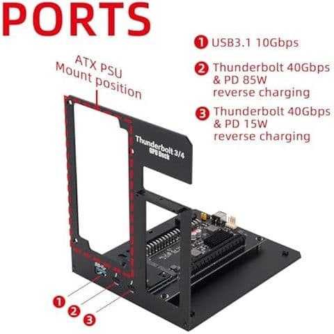 VK Y900 Thunderbolt3/4 USB4 eGPUエンクロージャ