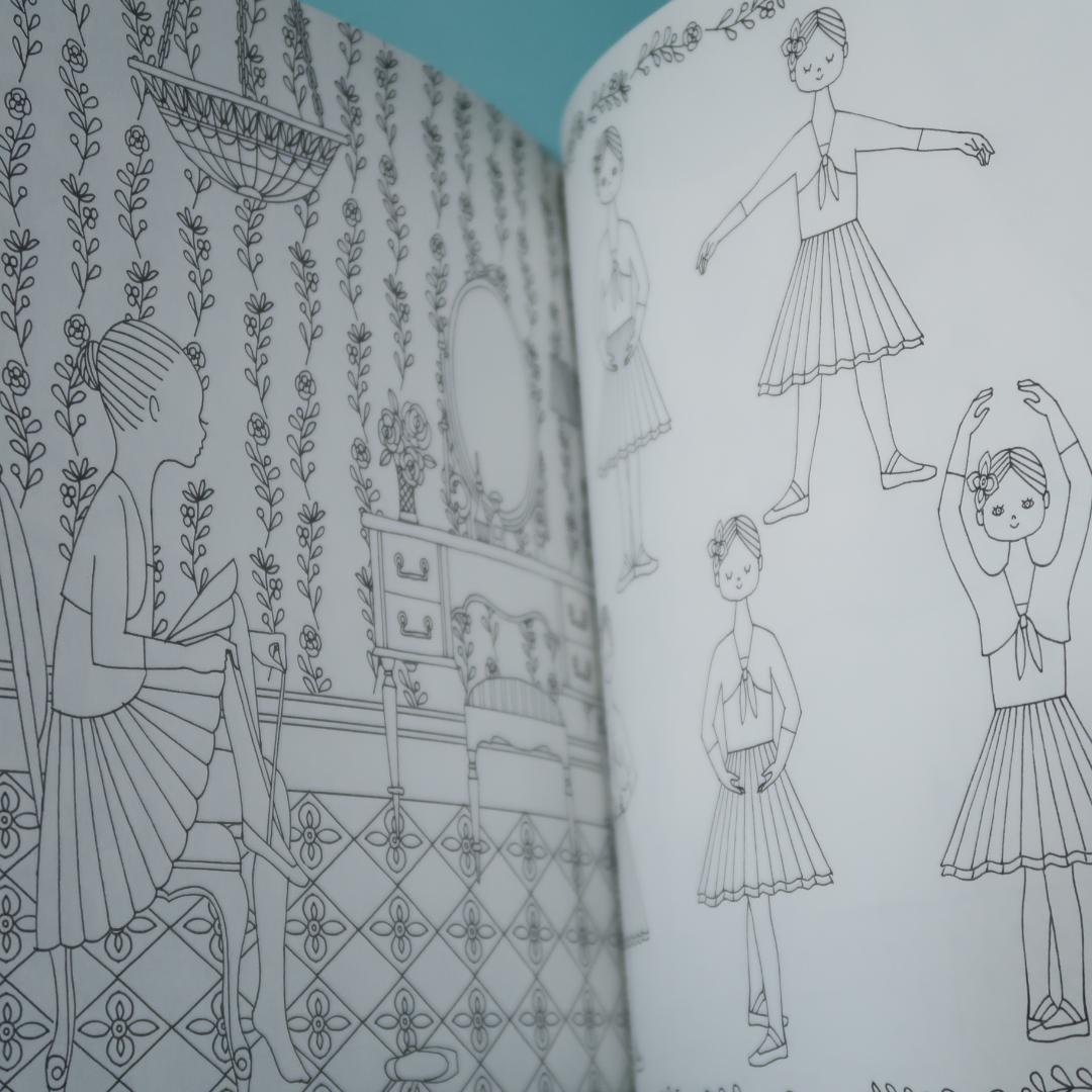 4月限定特価！　ちいさな女の子の不思議な旅　ぬりえ Book　杉山美奈子