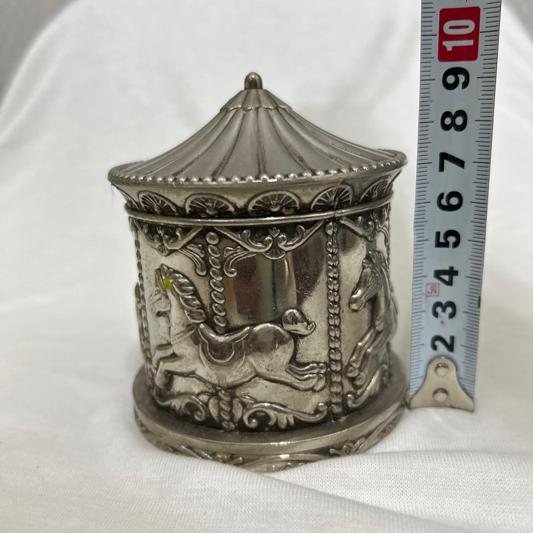 メリーゴーランド　貯金箱　金属製