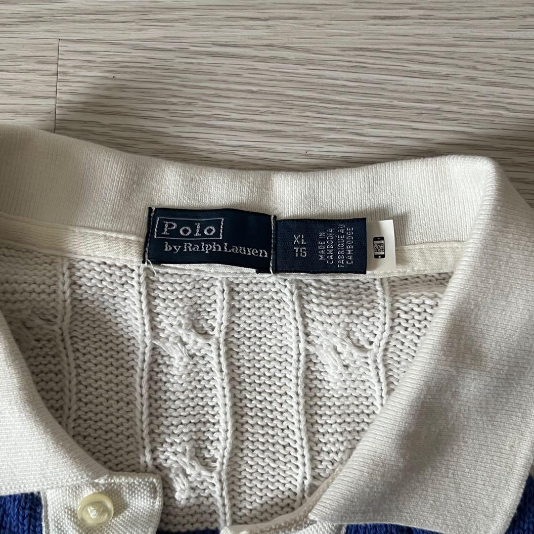 Polo by Ralph Lauren ケーブル編みポロシャツ XL