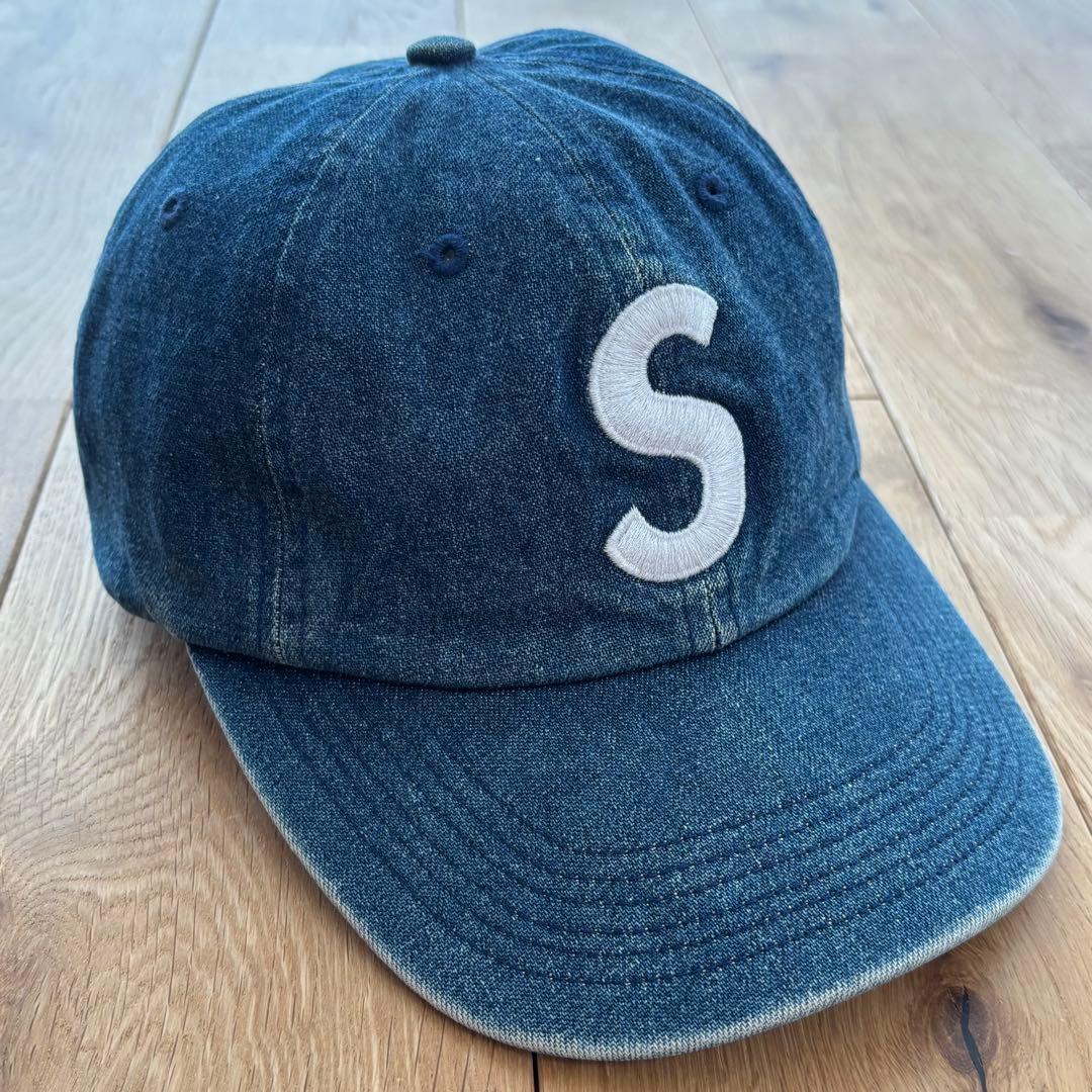 帽子 Supreme Washed Denim S Logo 6-Panel Cap
