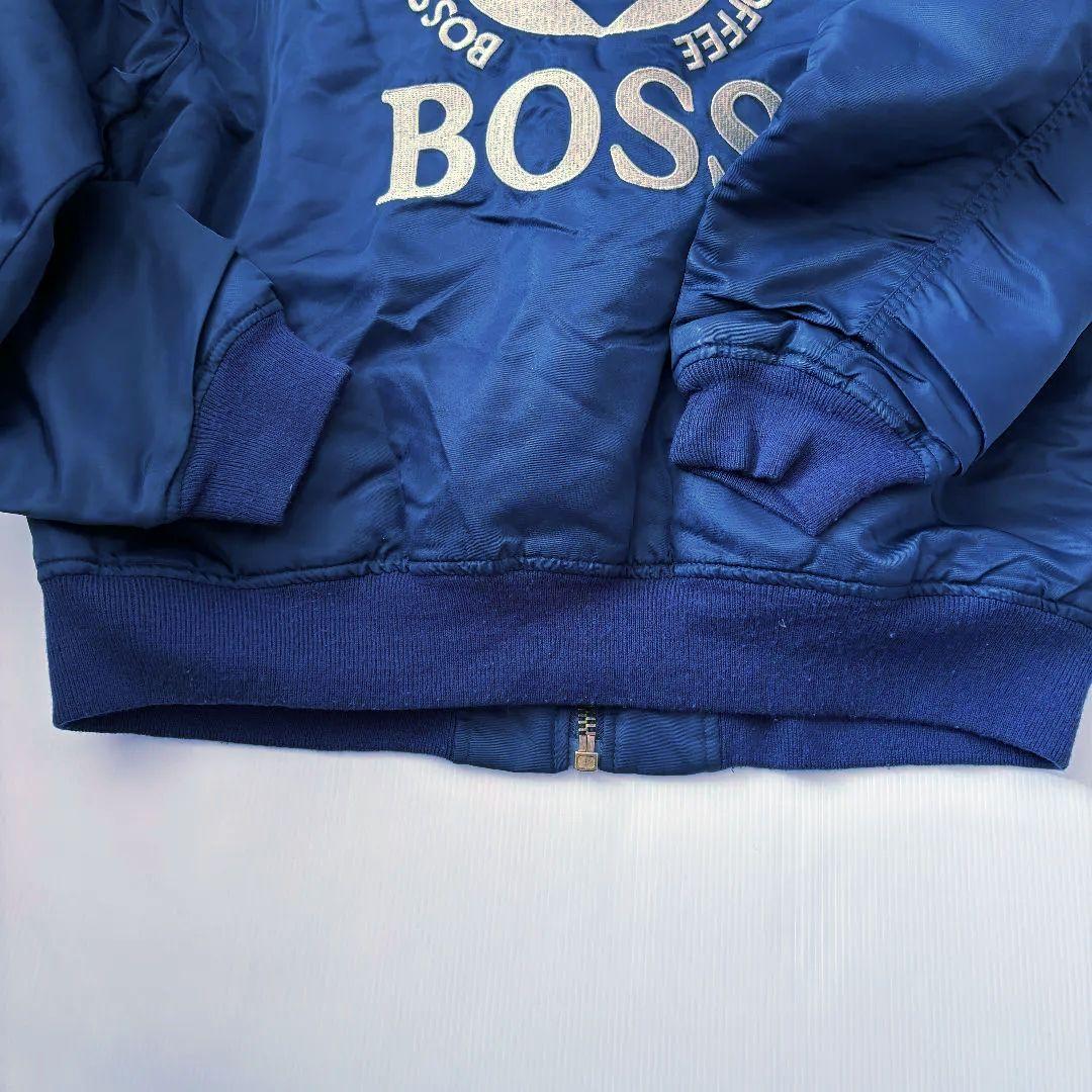 【美品】サントリー　BOSSジャン　フライトジャケット　MA-1　ネイビー
