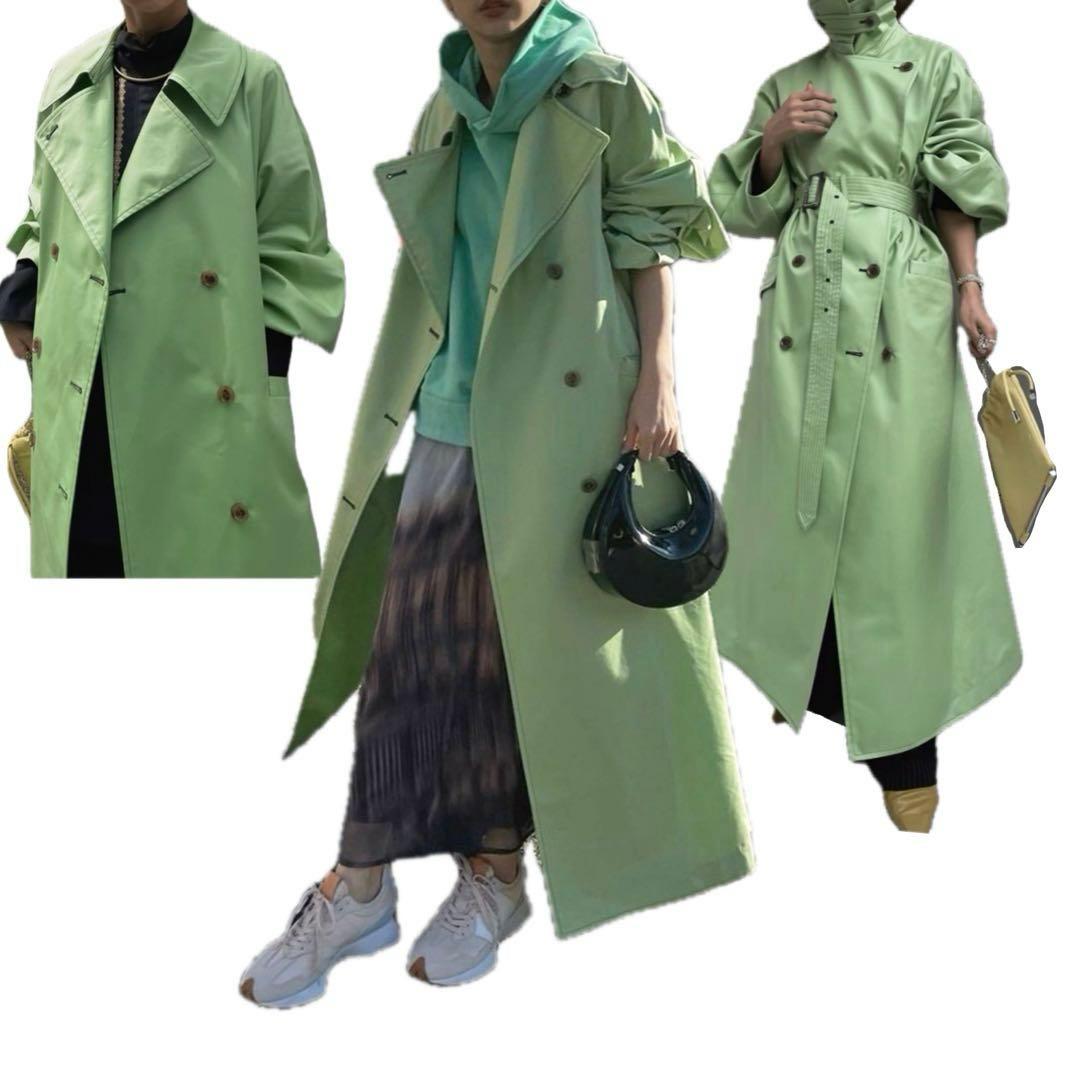 ジャケット・アウター Ameri TURKEY ORGANIC FLARE TRENCH COAT M