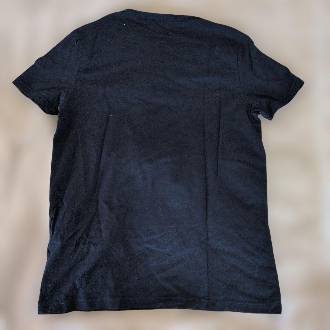 MONCLER MAGLIA Tシャツ Lサイズ 黒葉柄