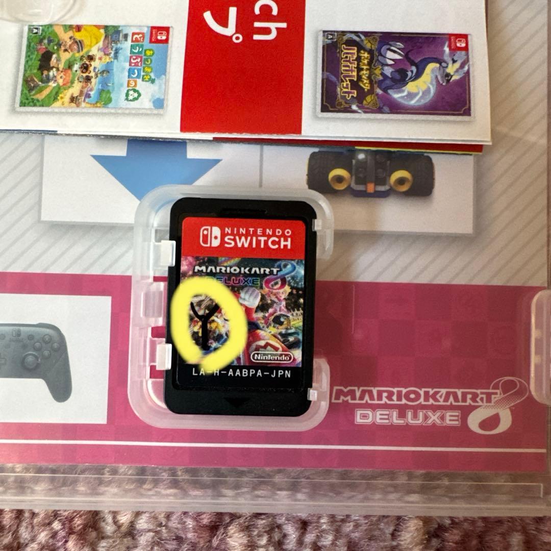 マリオカート8 デラックス + ハンドル2個　すぐ発送