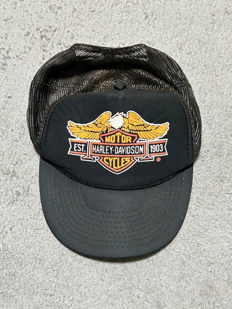 90s ハーレー メッシュ トラッカー アメカジ 古着 ヴィンテージ