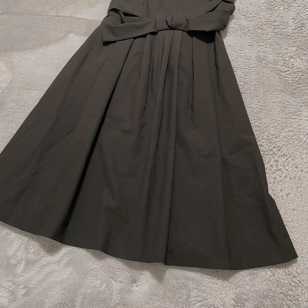 【美品】FOXEY フォクシー ワンピース　リボン 黒　サイズ38