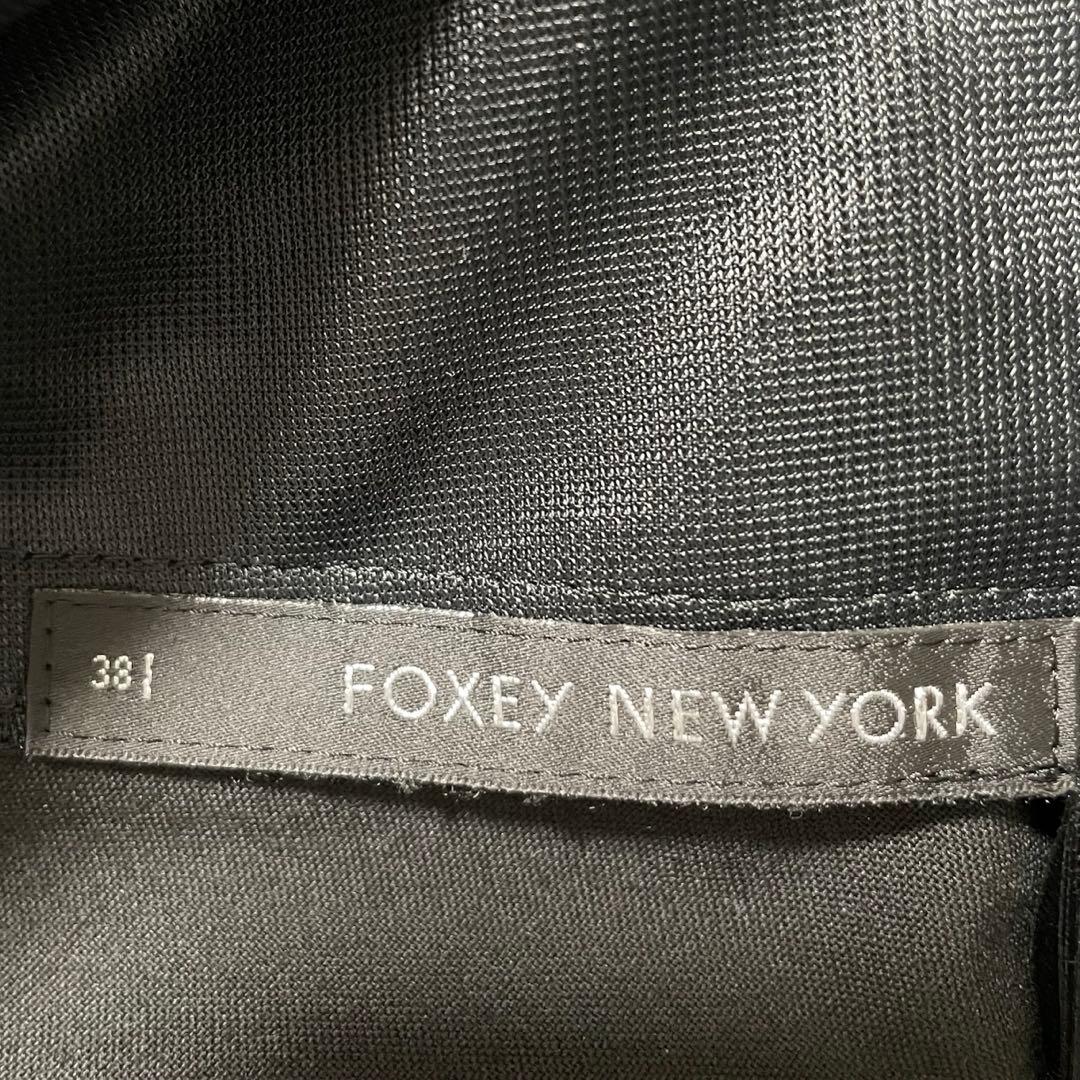 【美品】FOXEY フォクシー ワンピース　リボン 黒　サイズ38