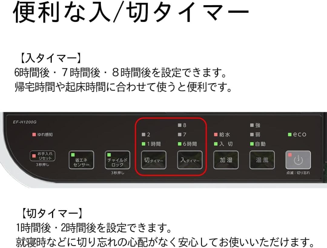 新品 未使用 保証有 ダイニチ 加湿セラミックファンヒーター EF-H1200G