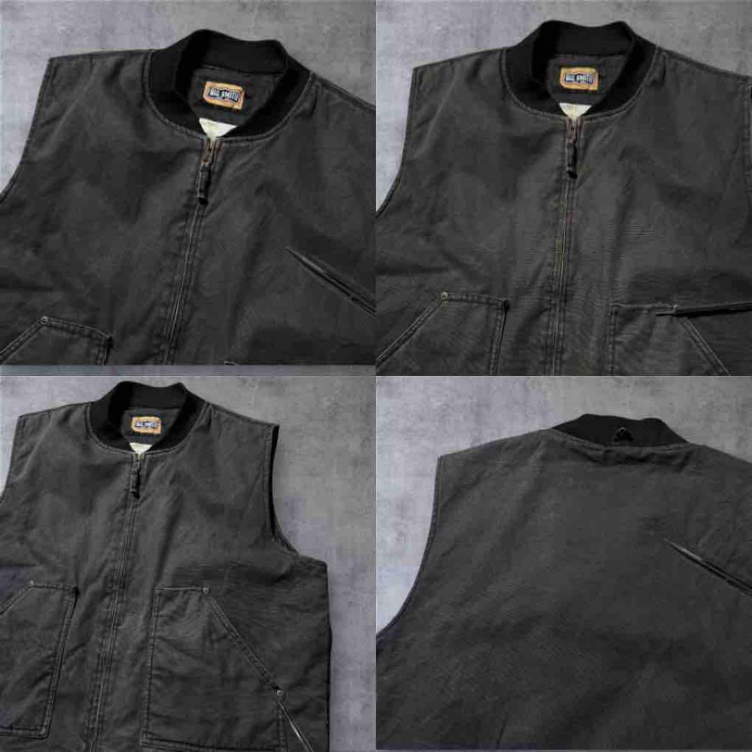 2299古着90年代BIG SMITHダックベストソリッド裏キルティング雰囲気系
