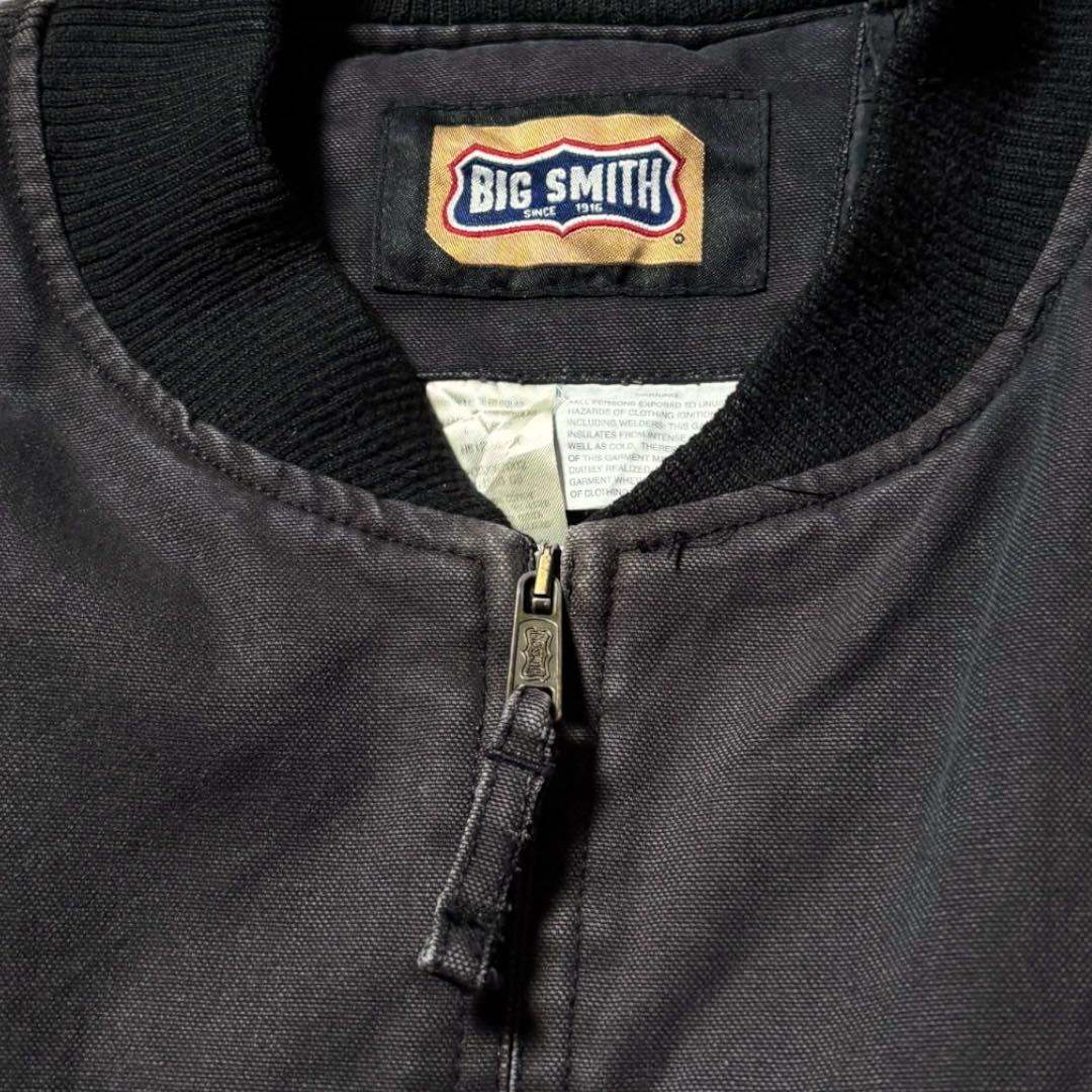 2299古着90年代BIG SMITHダックベストソリッド裏キルティング雰囲気系