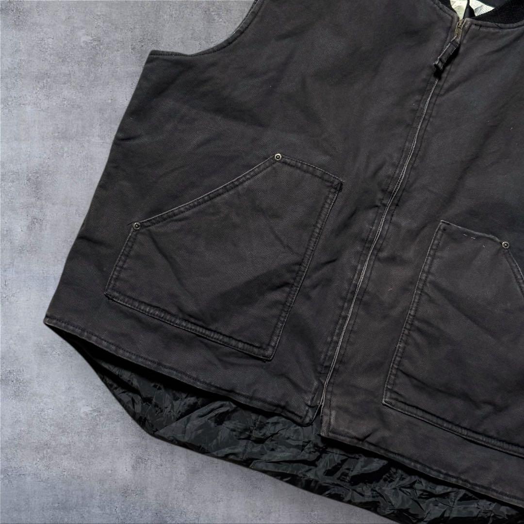 2299古着90年代BIG SMITHダックベストソリッド裏キルティング雰囲気系