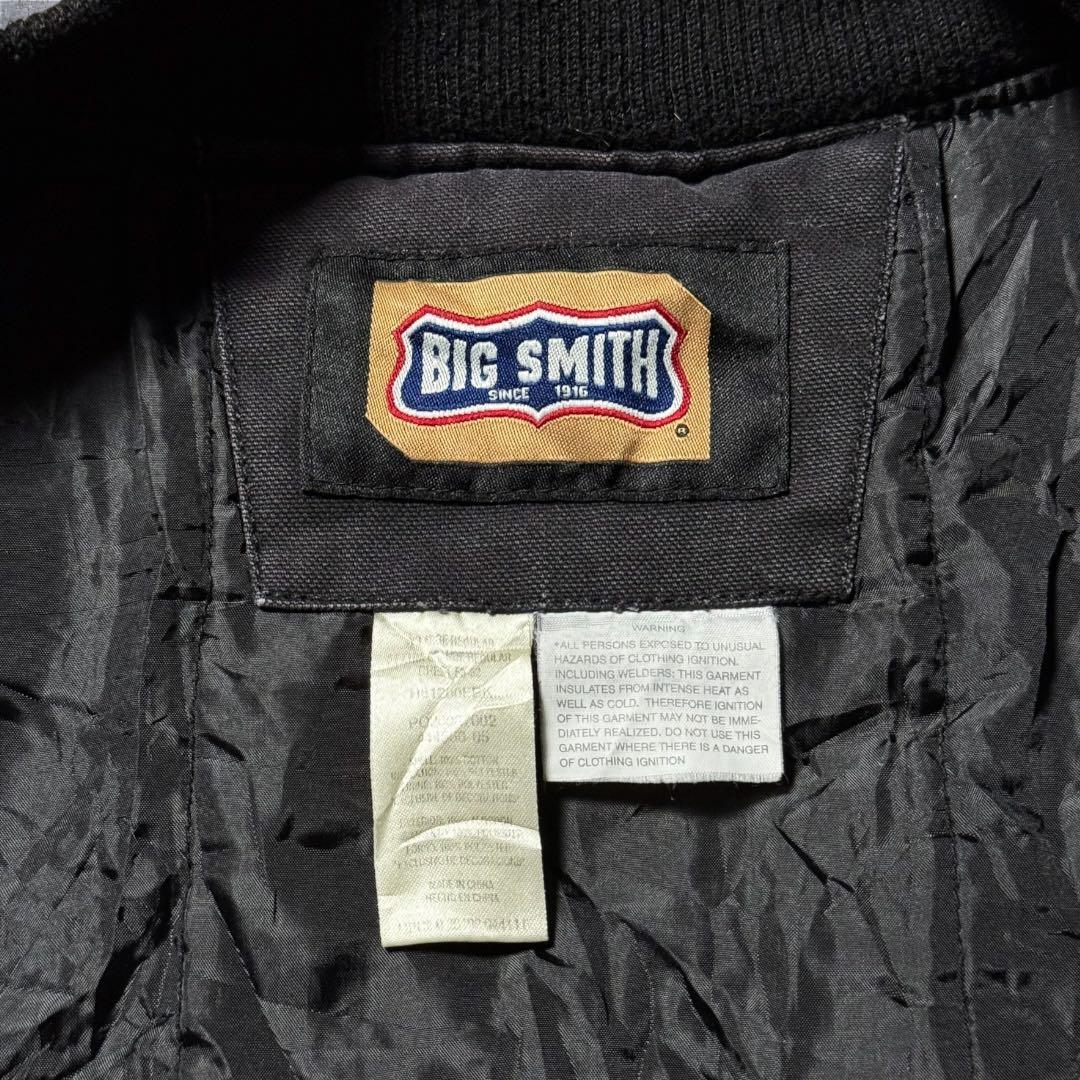 2299古着90年代BIG SMITHダックベストソリッド裏キルティング雰囲気系