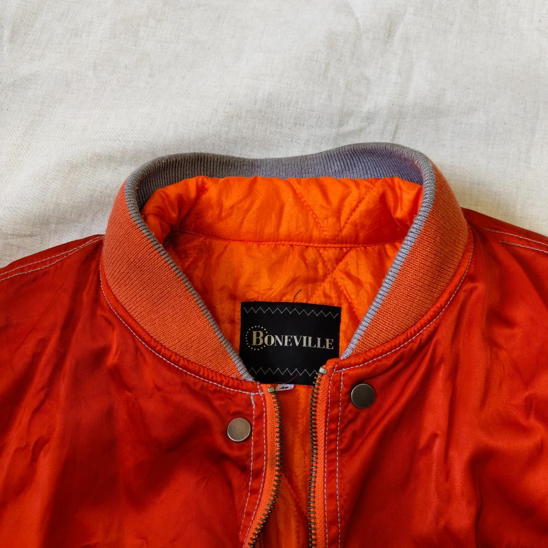 80s BONEVILLE Navy Arctic フライトジャケット MA-1