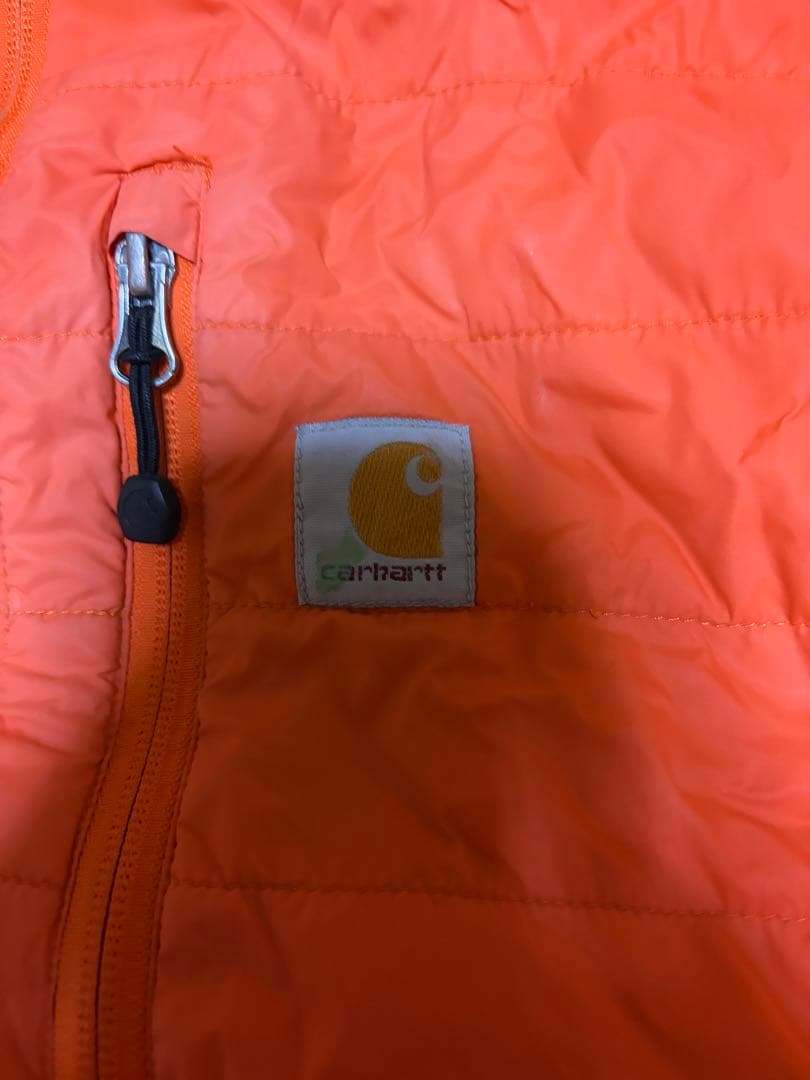 Carhartt カーハート 中綿ベスト オレンジ L ワーク ストリート