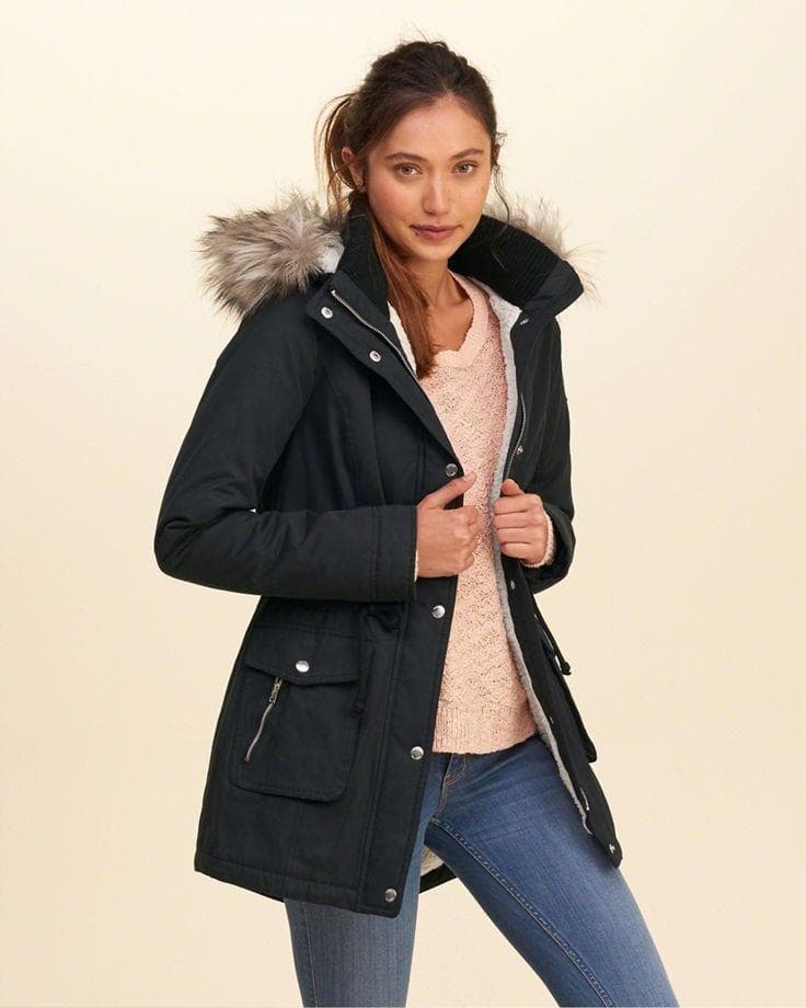 Hollister ホリスター アバクロ モッズコート ネイビー