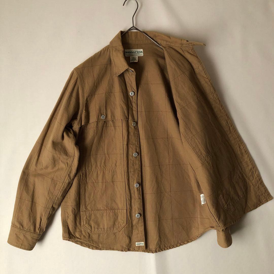 【春物】SASSAFRAS ササフラス シャツジャケット ブルゾン ワーク