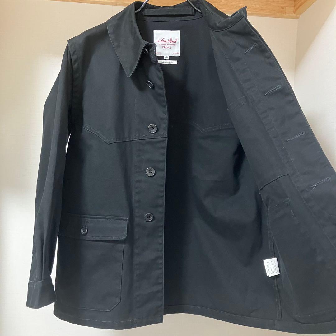 ルサンパレイユ レイルロードジャケット 黒 40 美品
