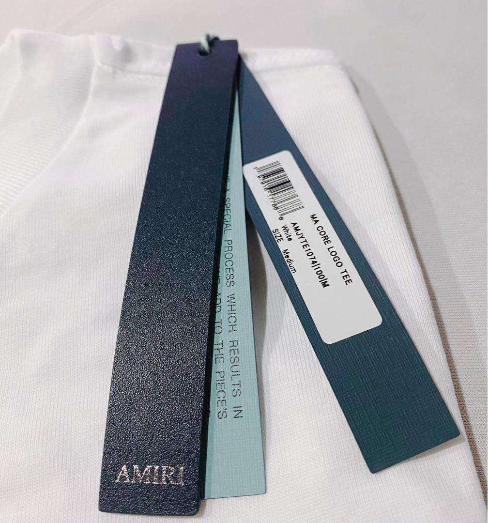 AMIRI アミリ ホワイト Tシャツ ロゴ入り