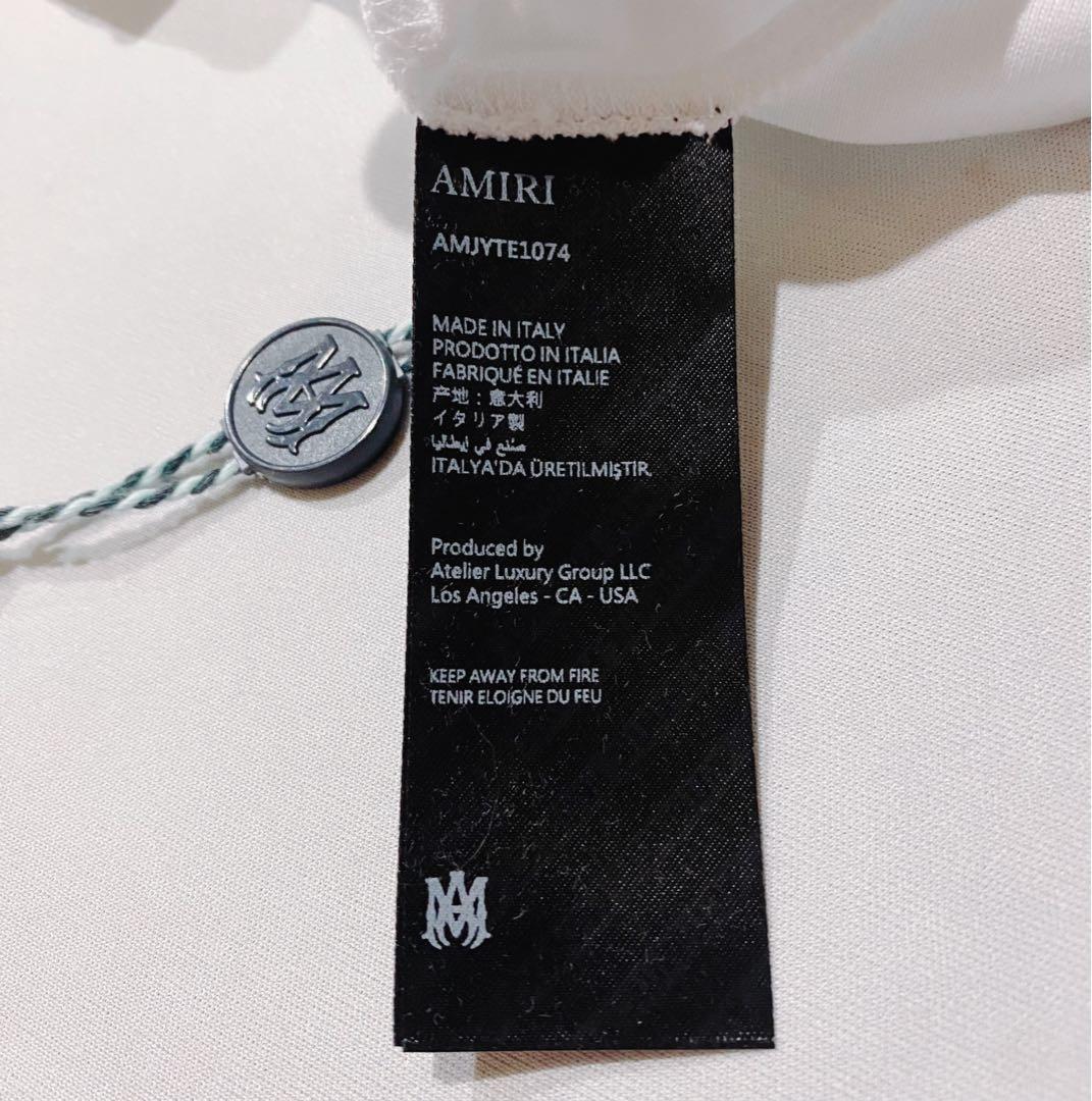 AMIRI アミリ ホワイト Tシャツ ロゴ入り