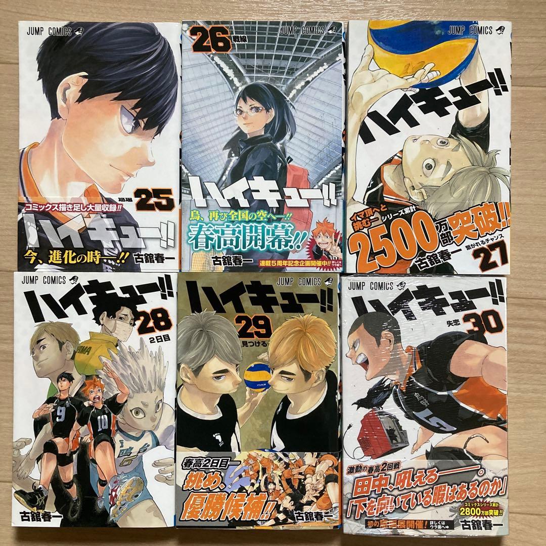 ハイキュー 1-30巻 即決OK 早い者勝ち 28巻裏折れあり おまけ31、39
