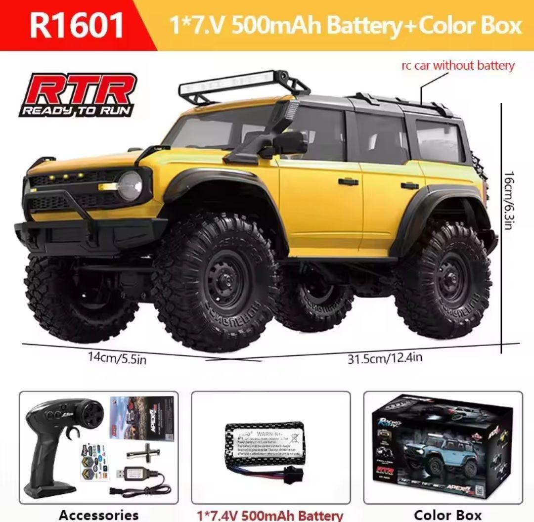 【新品】ラジコンカー オフロード 防水 4WD R1601