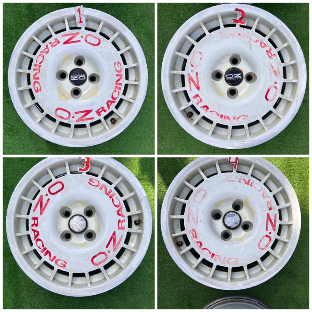 OZRacingRuote当時物15X7.0J+36 PCD100 H5, 4個