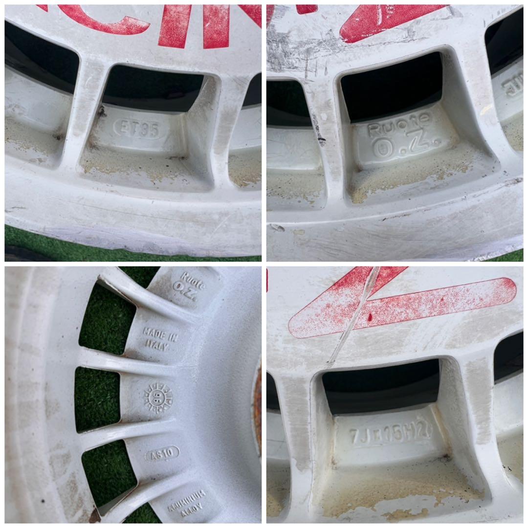 OZRacingRuote当時物15X7.0J+36 PCD100 H5, 4個