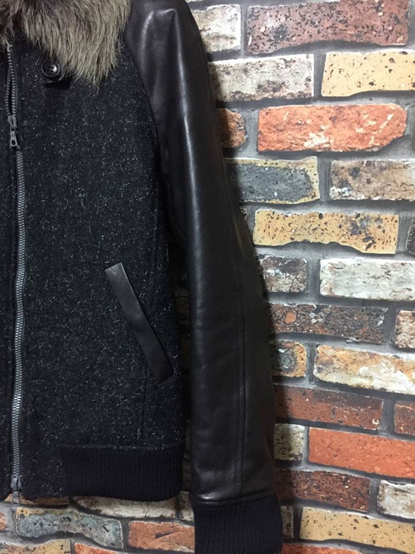 バックラッシュ　ステアレザー&キッドファースタジャン