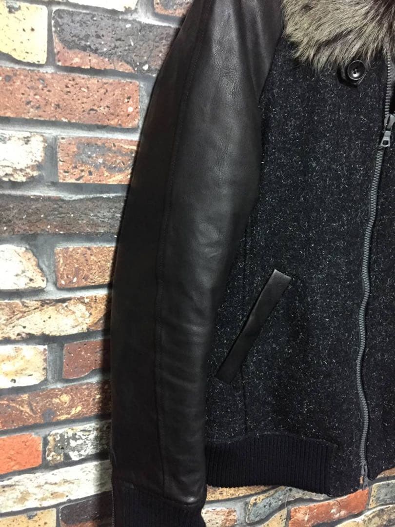 バックラッシュ　ステアレザー&キッドファースタジャン