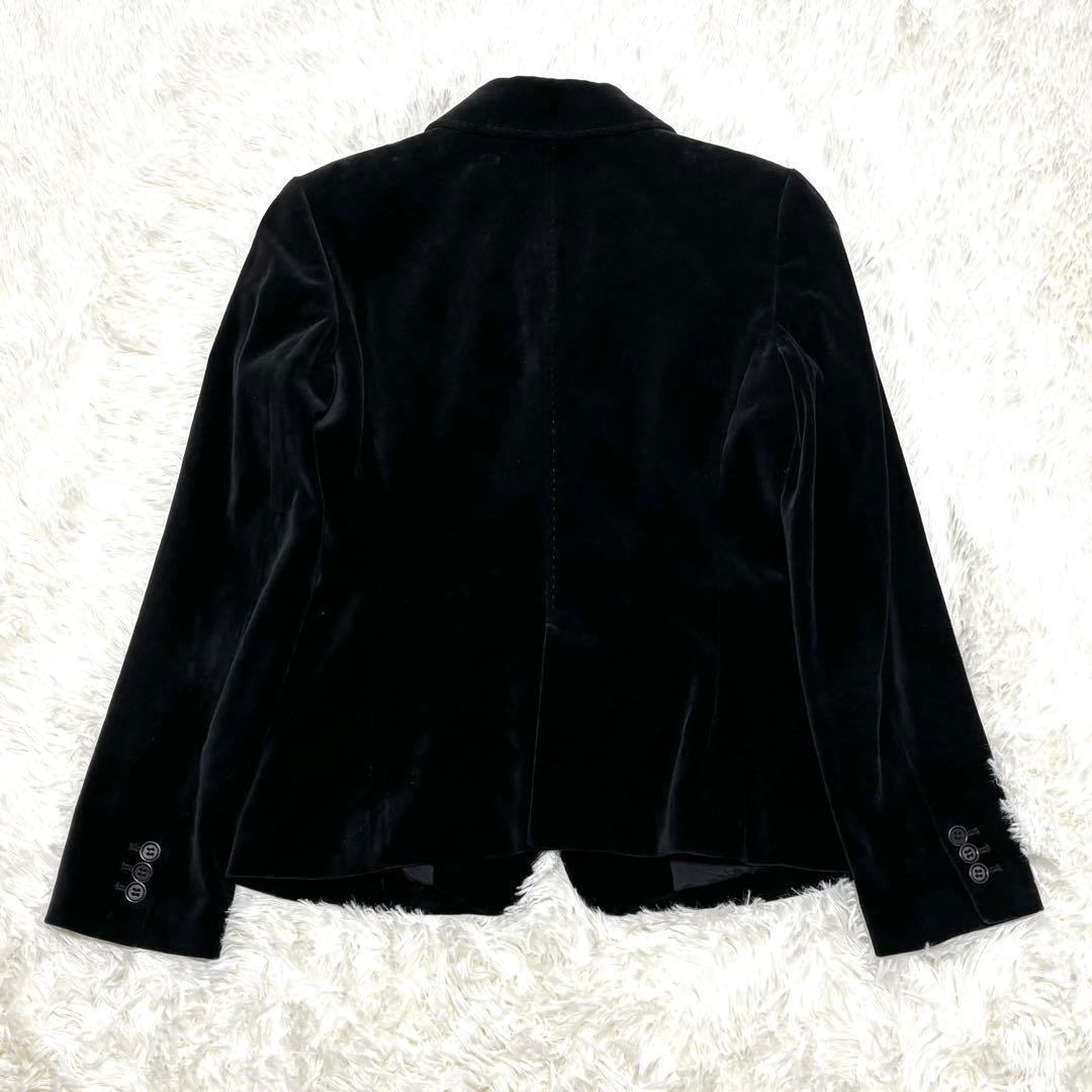 【Paul Smith Black】ブラックベルベットジャケット 黒 40 L