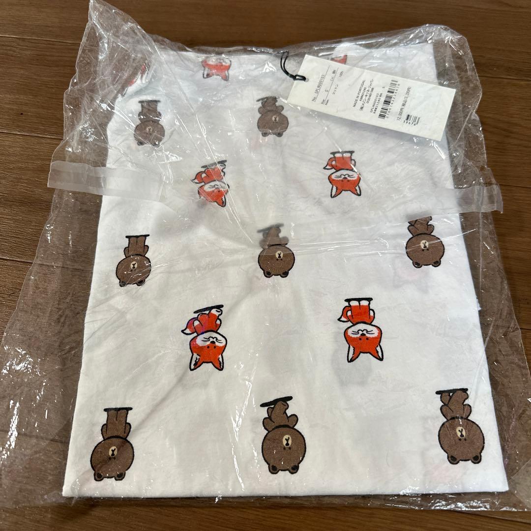 ラインフレンズ　メゾンキツネ　コラボ　Tシャツ　S