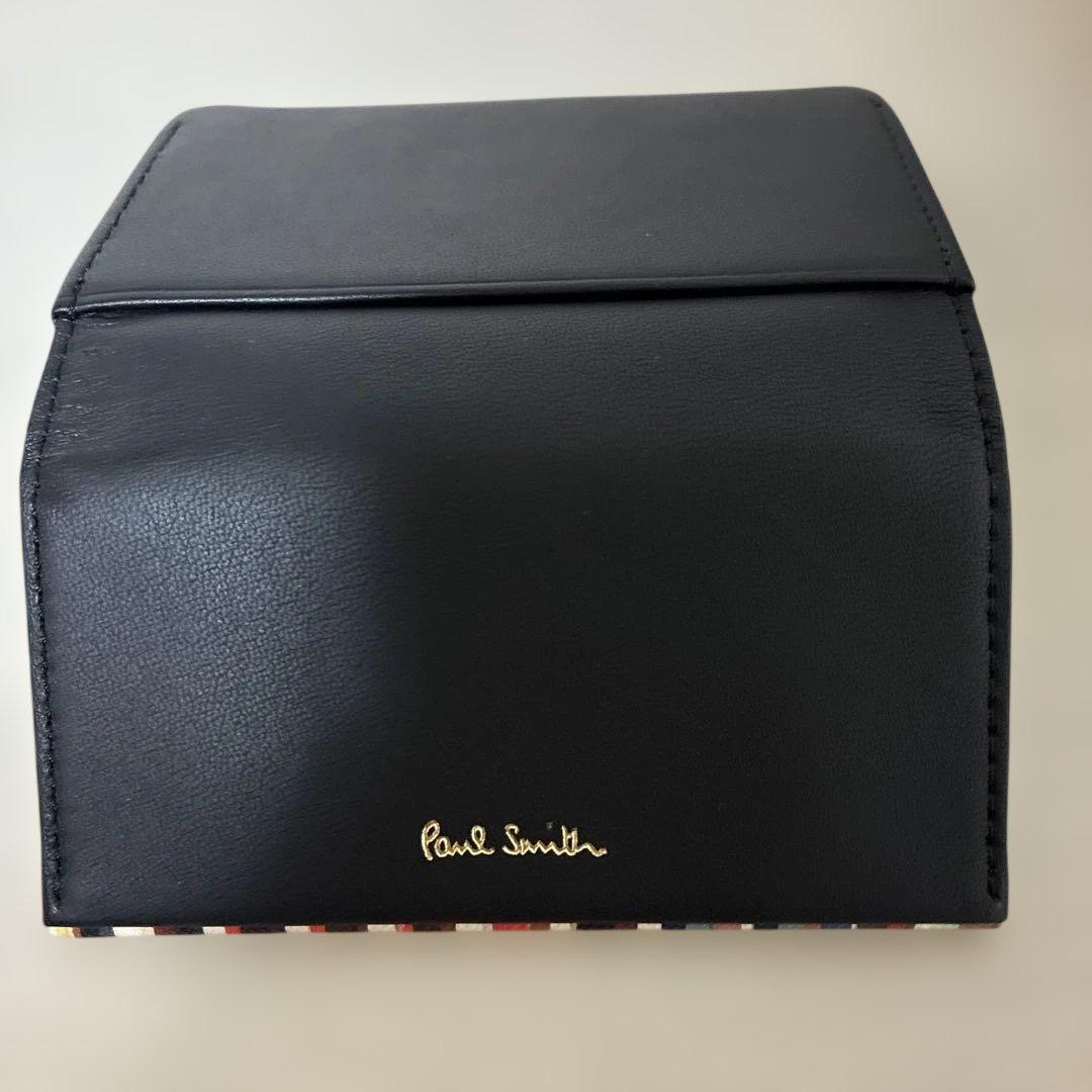スズハヤ Paul Smith 名刺入れ ブラック　ギフトボックス付き