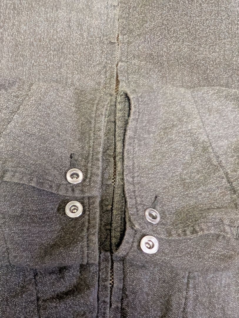 ジャケット・アウター Vintage Black Chambray Sports Jacket 3