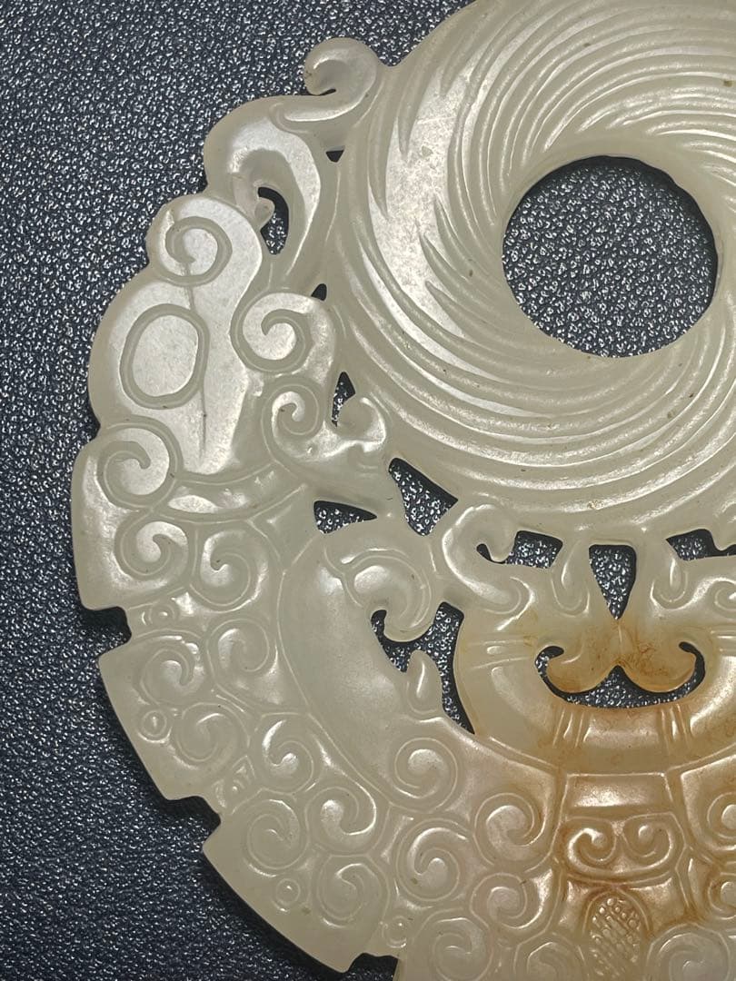 中国古玉　天然石和田玉 極美工浮彫彫刻　田黄古石 家財お守用　縁起物　時代物