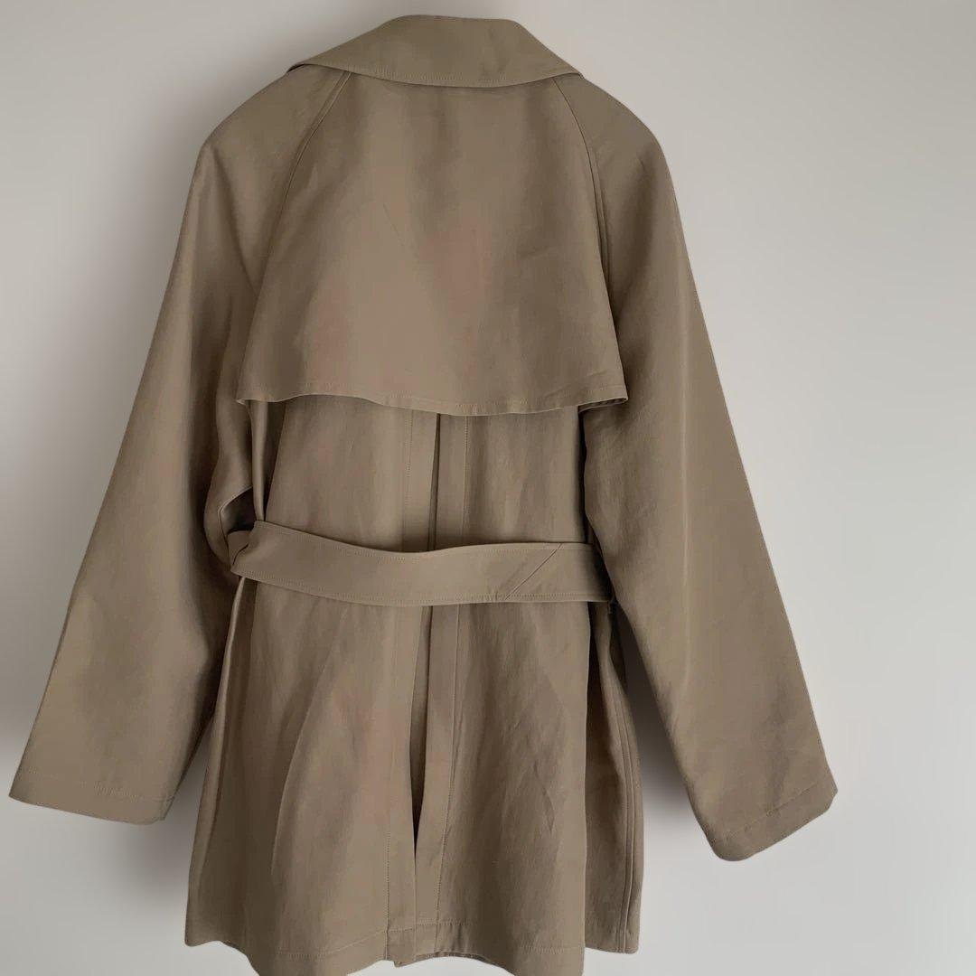 【MACKINTOSHLONDON】アセテートコットンダブルクロストレンチコート